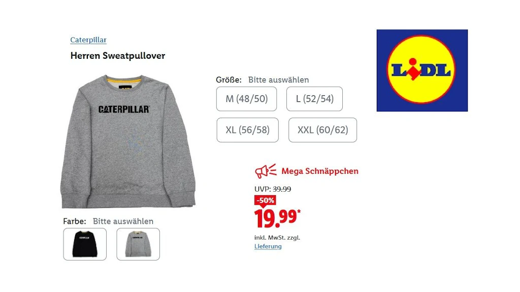 Caterpillar Herren Sweatpullover 