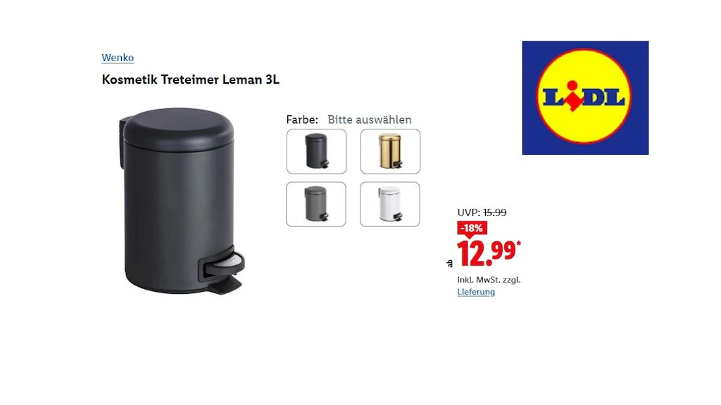 Wenko Kosmetik Treteimer