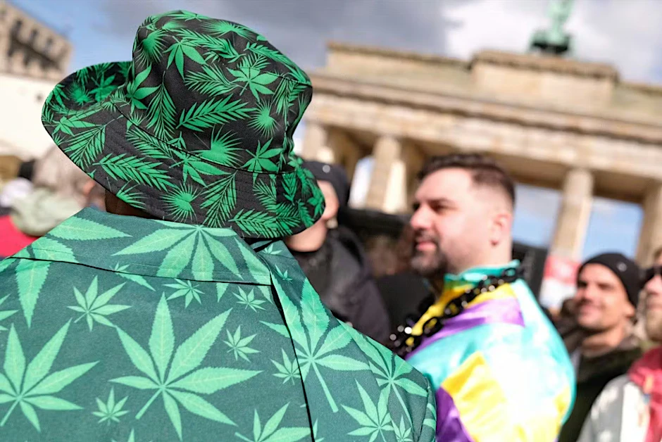 Demonstration für die Legalisierung von Cannabis in Berlin.