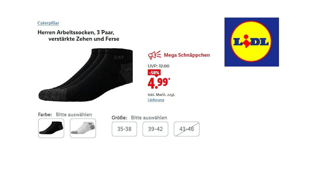 Caterpillar Herren Arbeitssocken