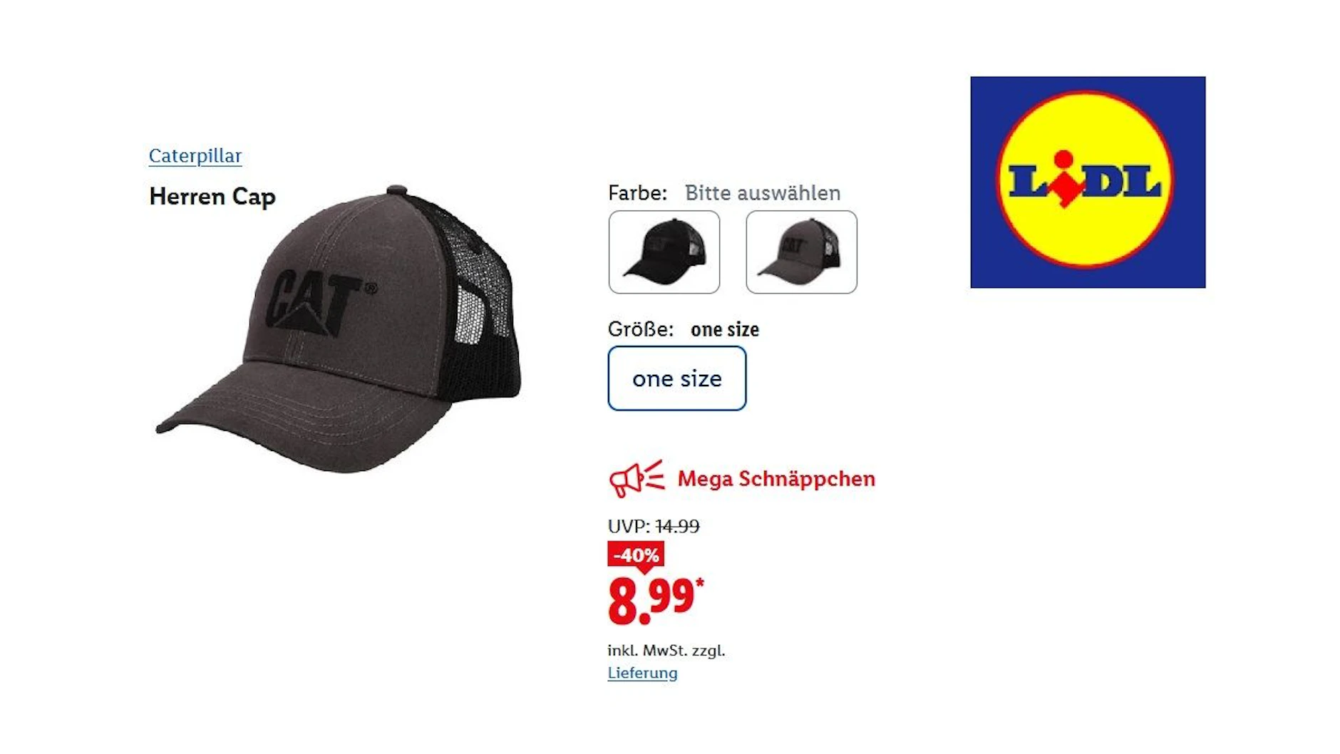 Caterpillar Herren Cap