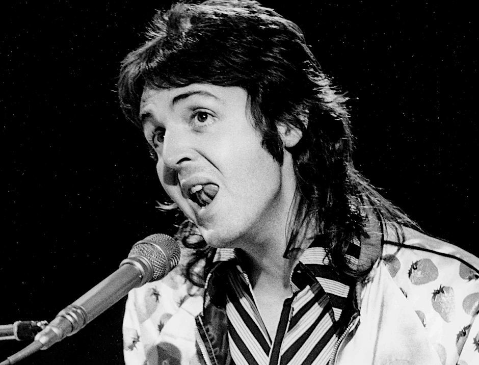 Mit jugendlicher Haarpracht: Paul McCartney in den 1970ern