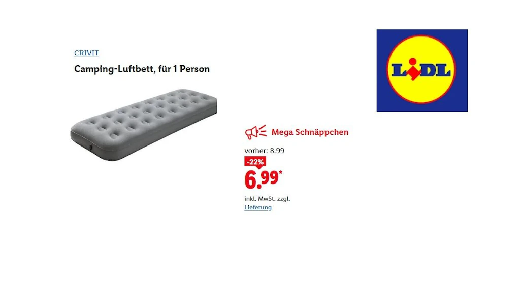 Crivit Camping Luftbett 