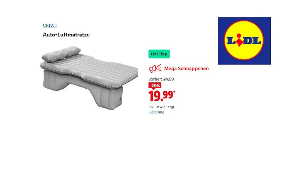 Crivit Auto Luftmatratze