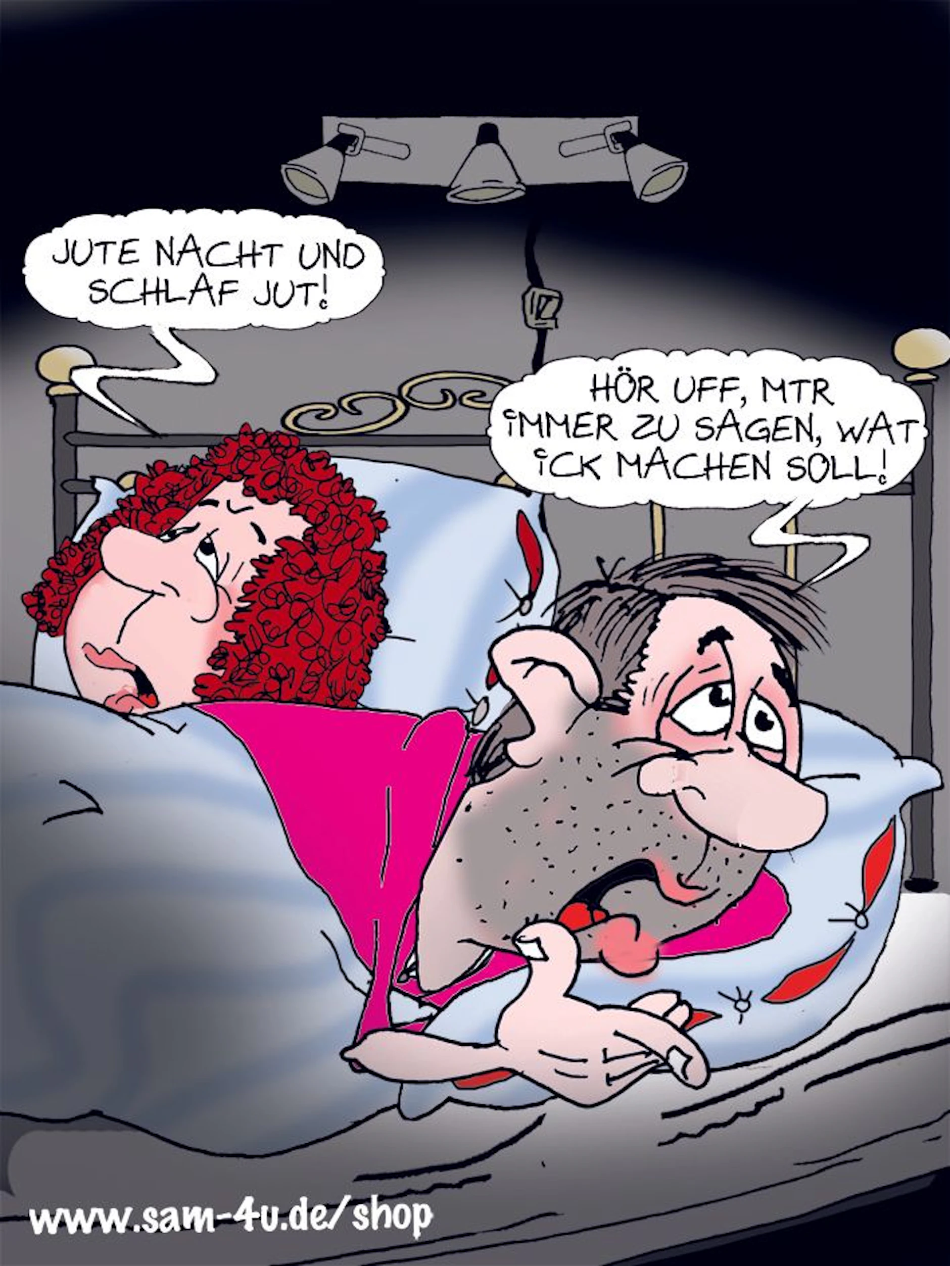Der Cartoon des Tages kommt jeden Tag aus der Feder unseres Zeichners Sam Paff aus Berlin. Mit ihm und seinem Berliner Humor starten Sie jeden Tag mit einem Lächeln in den Tag!