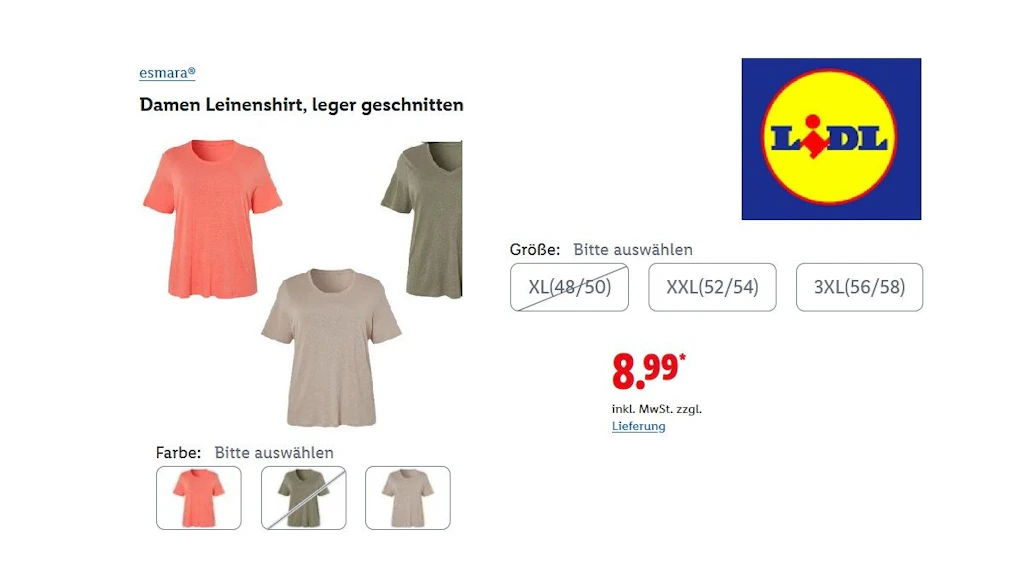 Esmara Damen Leinen-Shirt