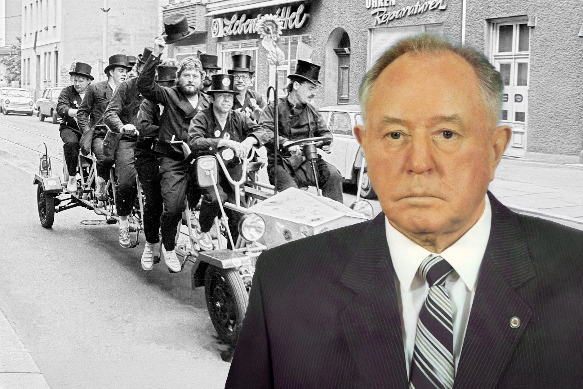 Christi Himmelfahrt wurde zu DDR-Zeiten abgeschafft, die Herren ließen es sich trotzdem gut gehen. Die Stasi von Erich Mielke versuchte derweil, den Schreiber eines Hetz-Gedichtes über die Feiertagsregelung der DDR ausfindig zu machen.