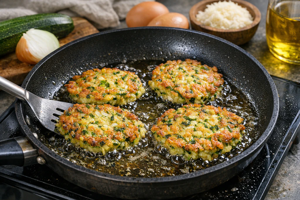 Leckere Zucchinipuffer: Leichte, leckere Sommerküche zum Abnehmen