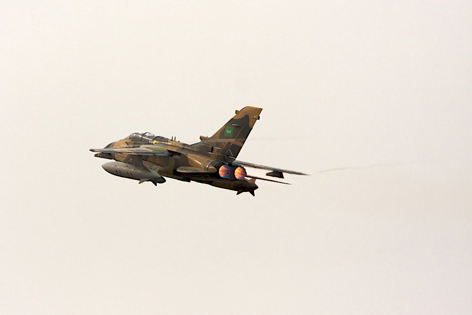 Ein Kampfjet der Royal Saudi Air Force. Kommt es nun zu einer saudisch-iranischen Eskalation?