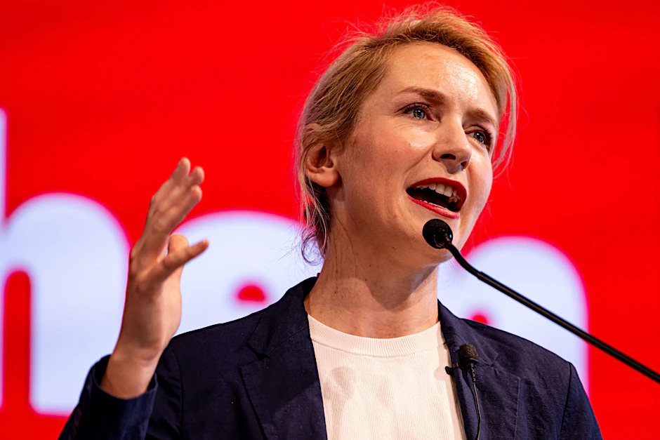 Ines Schwerdtner ist Bundesvorsitzende der Partei Die Linke.
