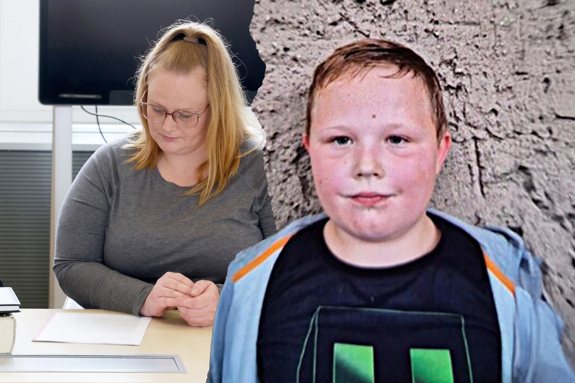 Fabians Mutter Dorina L. mit ihrer Anwältin vor Gericht. Der Prozess im Mord um den Achtjährigen aus Güstrow wird am kommenden Donnerstag fortgesetzt.