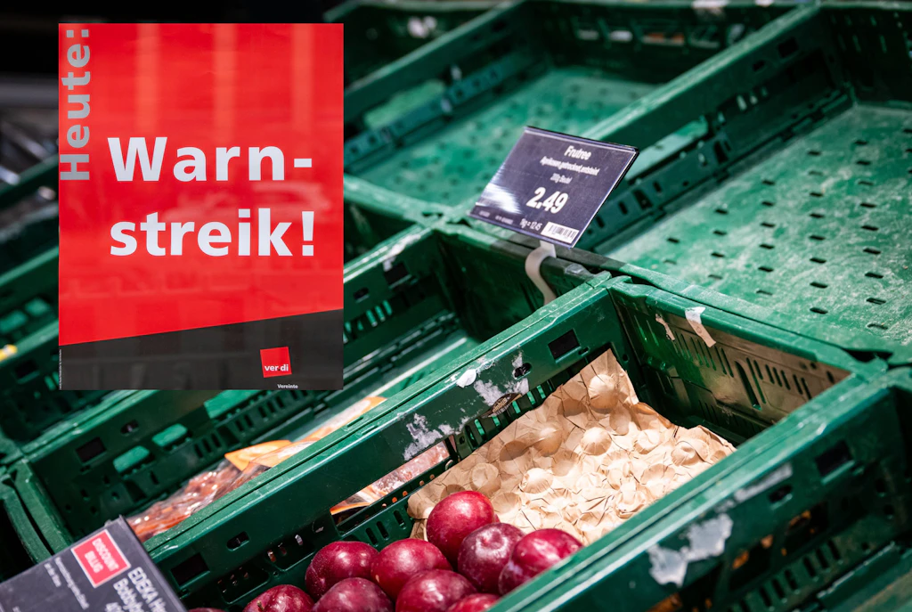 Leere Regale bei Edeka und Co. – Verdi bestreikt heute Großhandel in Berlin