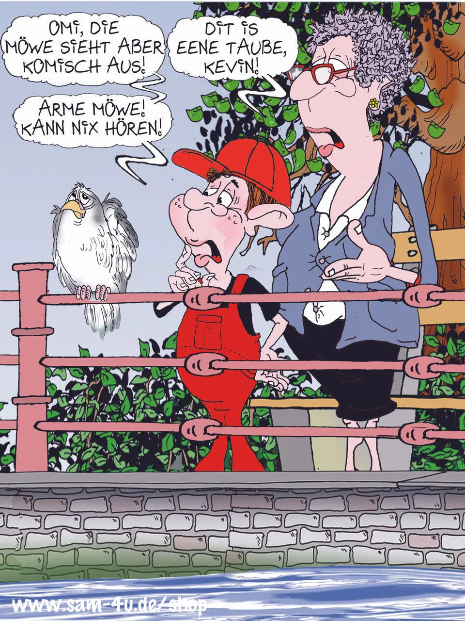 Der Cartoon des Tages kommt jeden Tag von unserem Zeichner Sam Paff aus Berlin. Er bereichert mit seinem besonderen BerlinerHumor unsere Rubrik Witz des Tages.