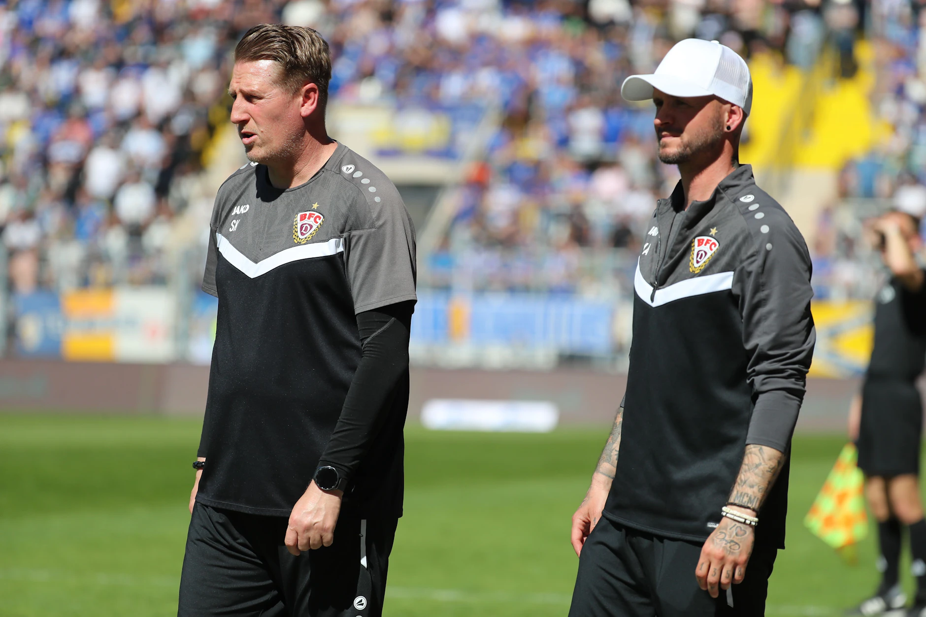 BFC-Cheftrainer Sven Körner und sein Co Maik Aumanm wollen in den letzten beiden Spielen der Saison den maximalen Erfolg.