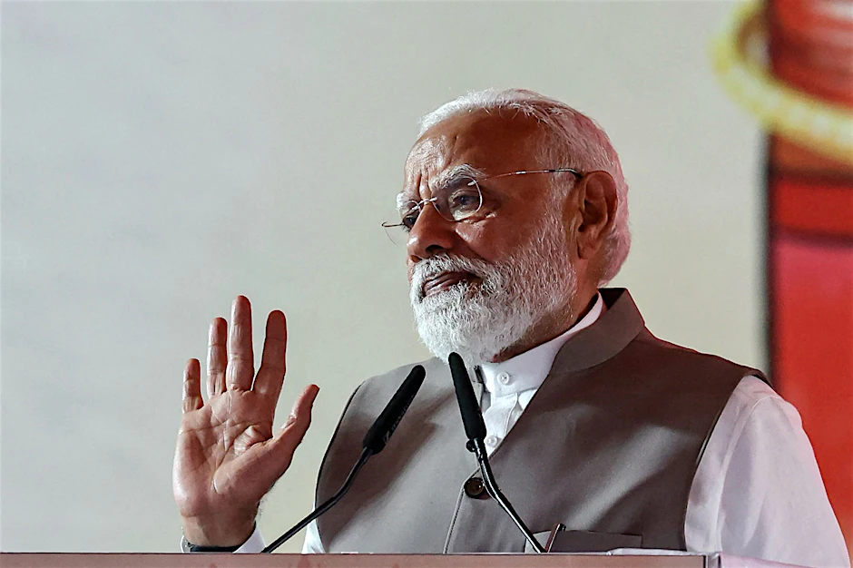 Indiens Premierminister Narendra Modi blickt mit Sorge in die Zukunft.