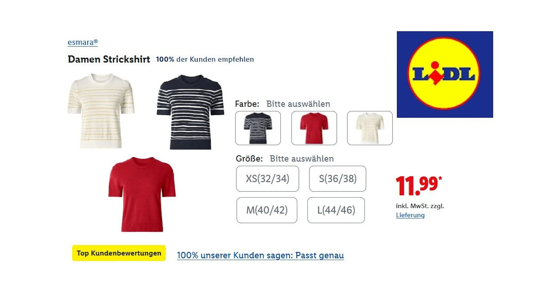 Esmara Damen- Strickshirt