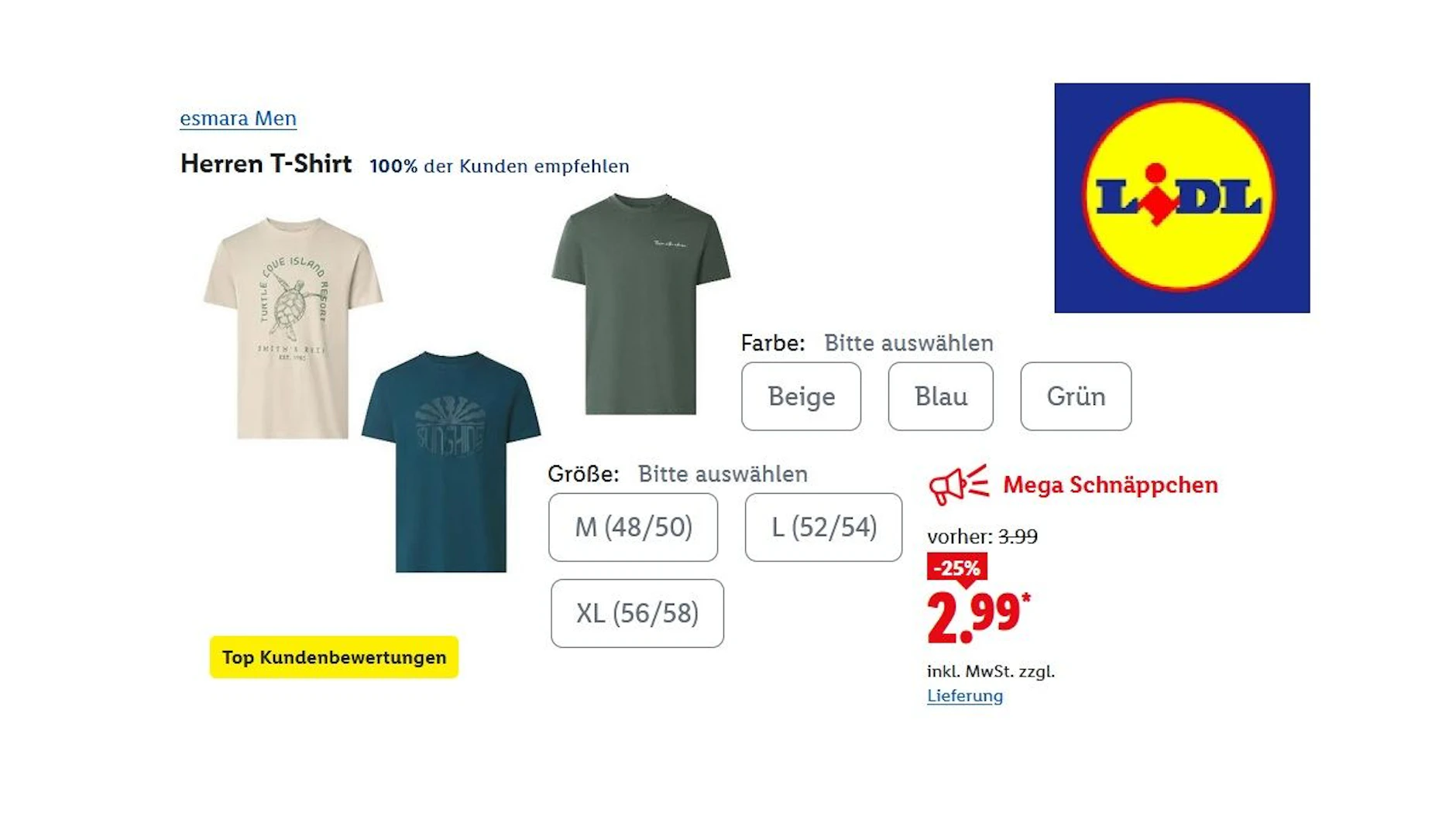 Esmara Herren T-Shirt