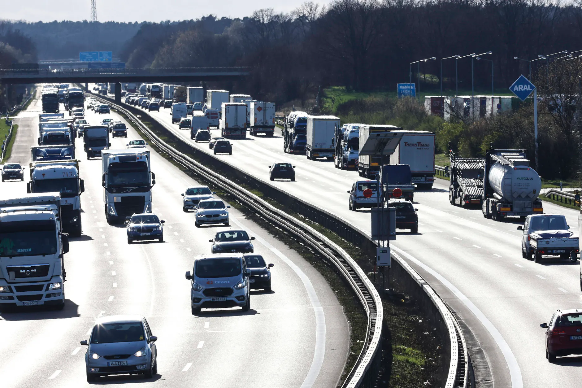 Auch die A10 (Berliner Ring) wird dicht sein. (Archivbild)