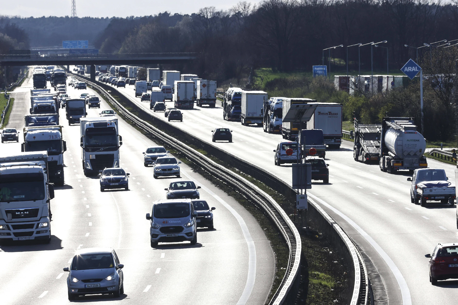 Auch die A10 (Berliner Ring) wird dicht sein. (Archivbild)