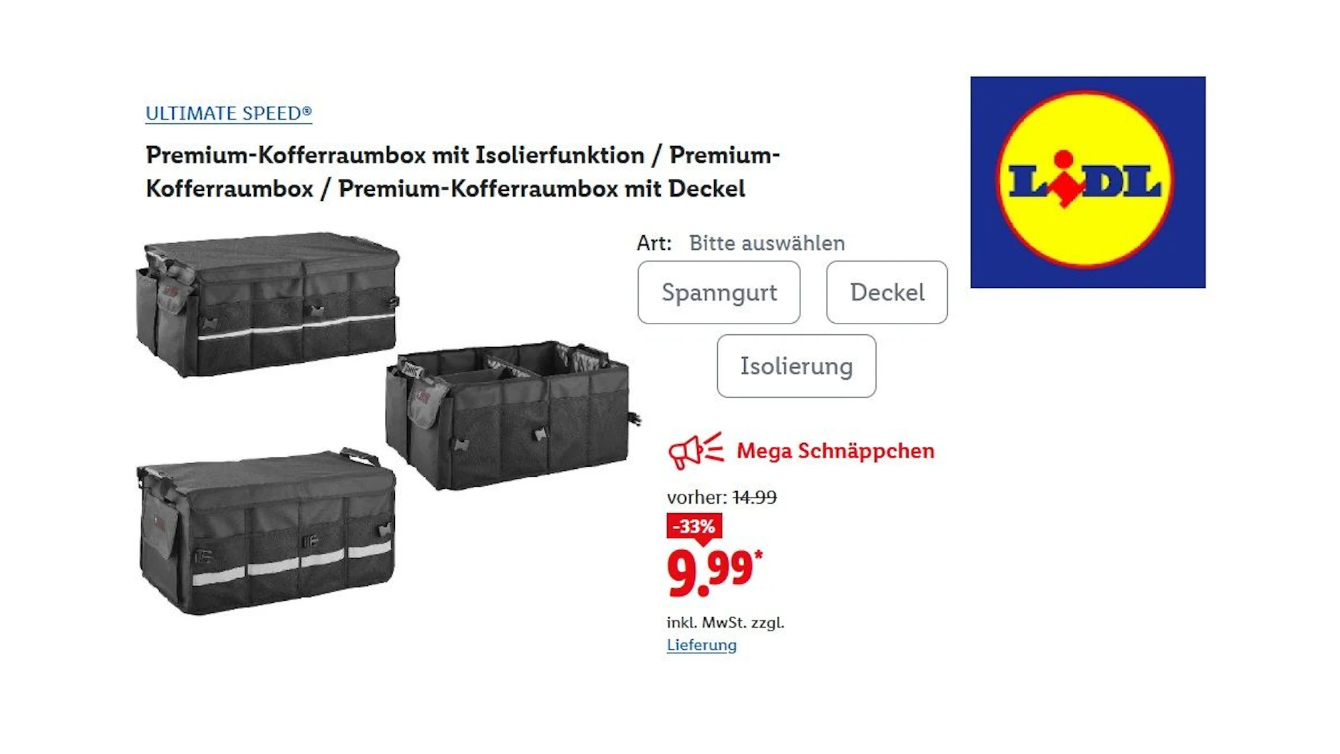 Premium Kofferraumbox