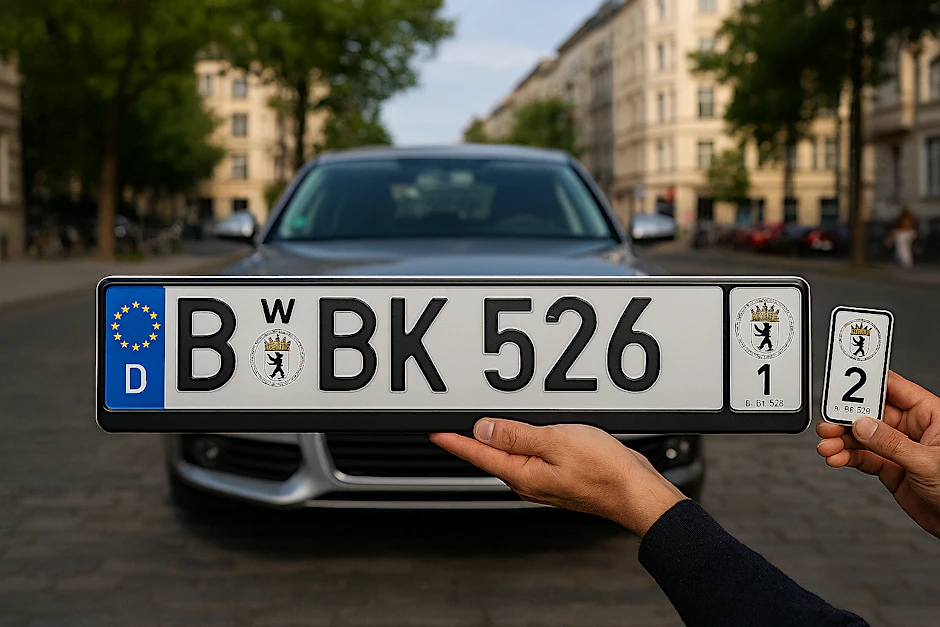 So sieht ein Wechselkennzeichen aus. Haben Sie das schon eimal gesehen?