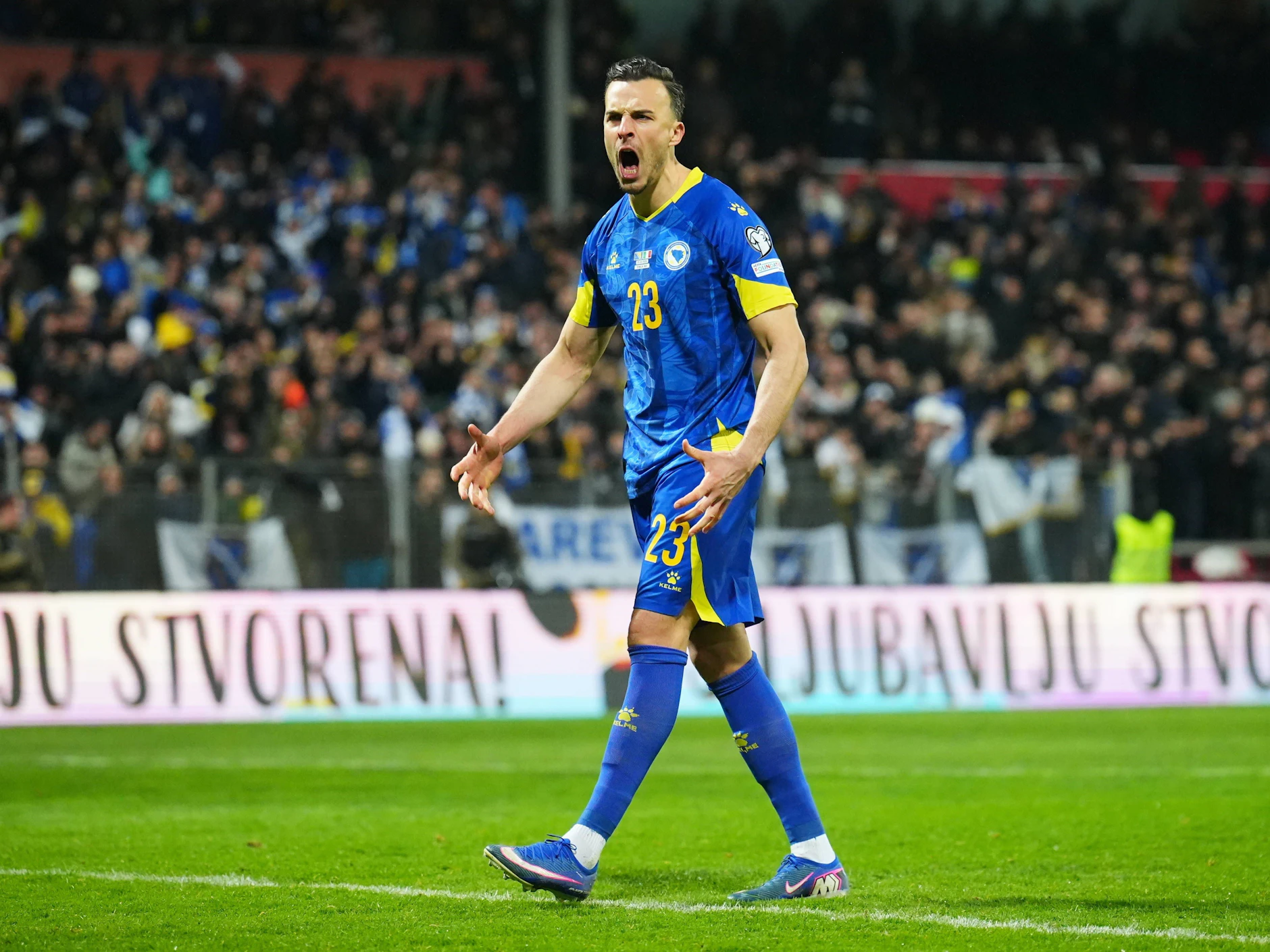 Haris Tabakovic traf im März für Bosnien beim 4:1-Elferkrimi in den Play-offs gegen Italien und hatte sich so auf die WM gefreut.