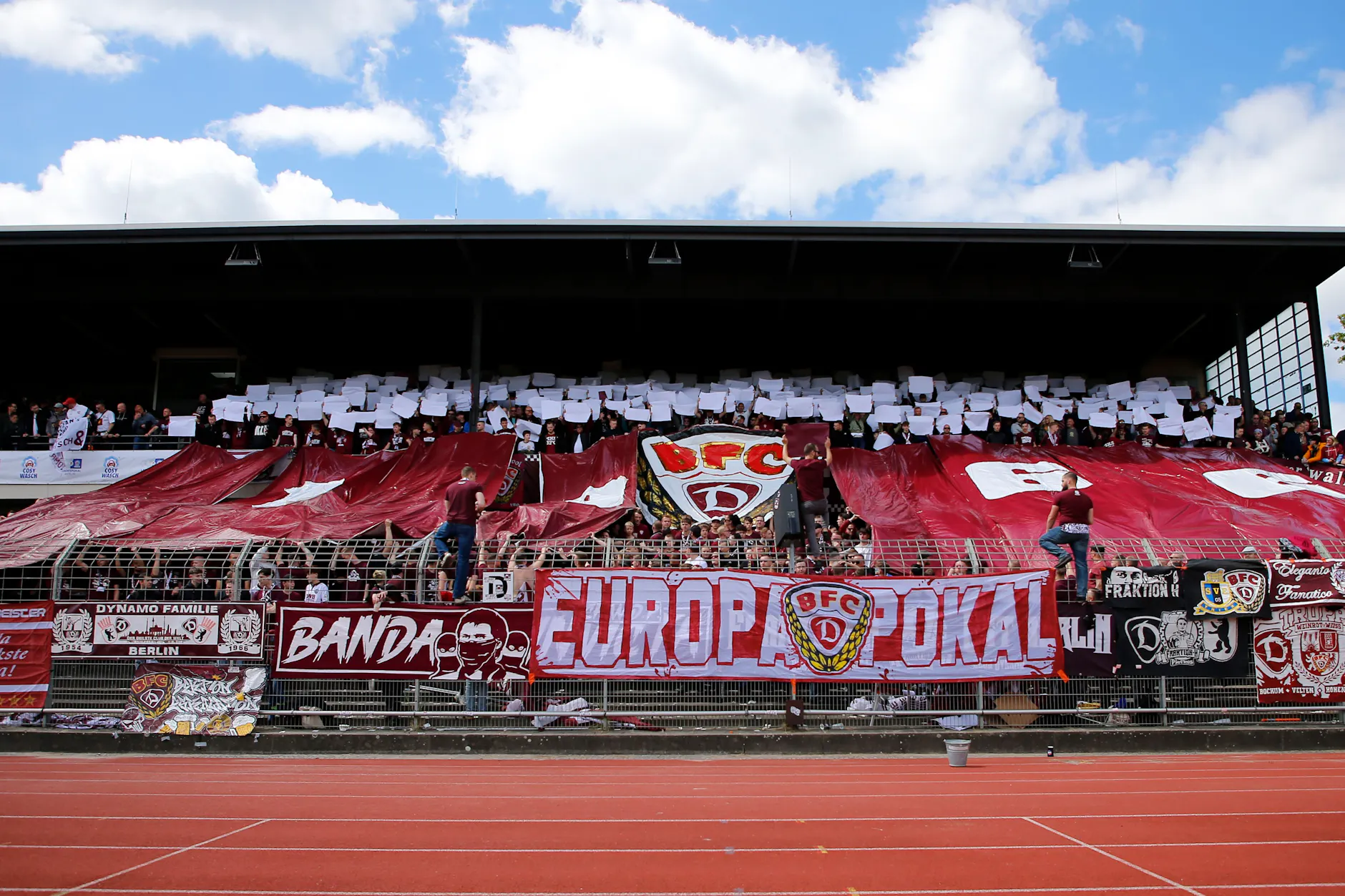 Im vergangenen Jahr beeindruckten die Fans des BFC Dynamo mit einer großen Choreo im Mommsenstadion.