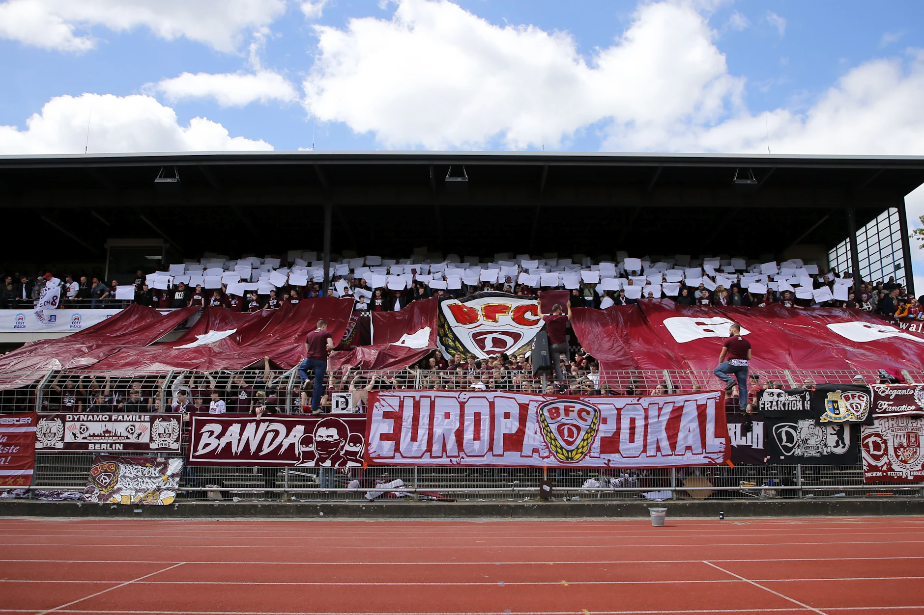 Im vergangenen Jahr beeindruckten die Fans des BFC Dynamo mit einer großen Choreo im Mommsenstadion.