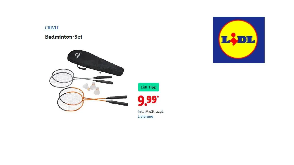 CRIVIT Badminton-Set