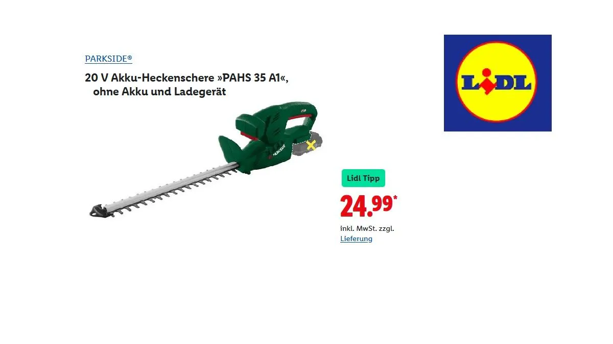 PARKSIDE Akku-Heckenschere