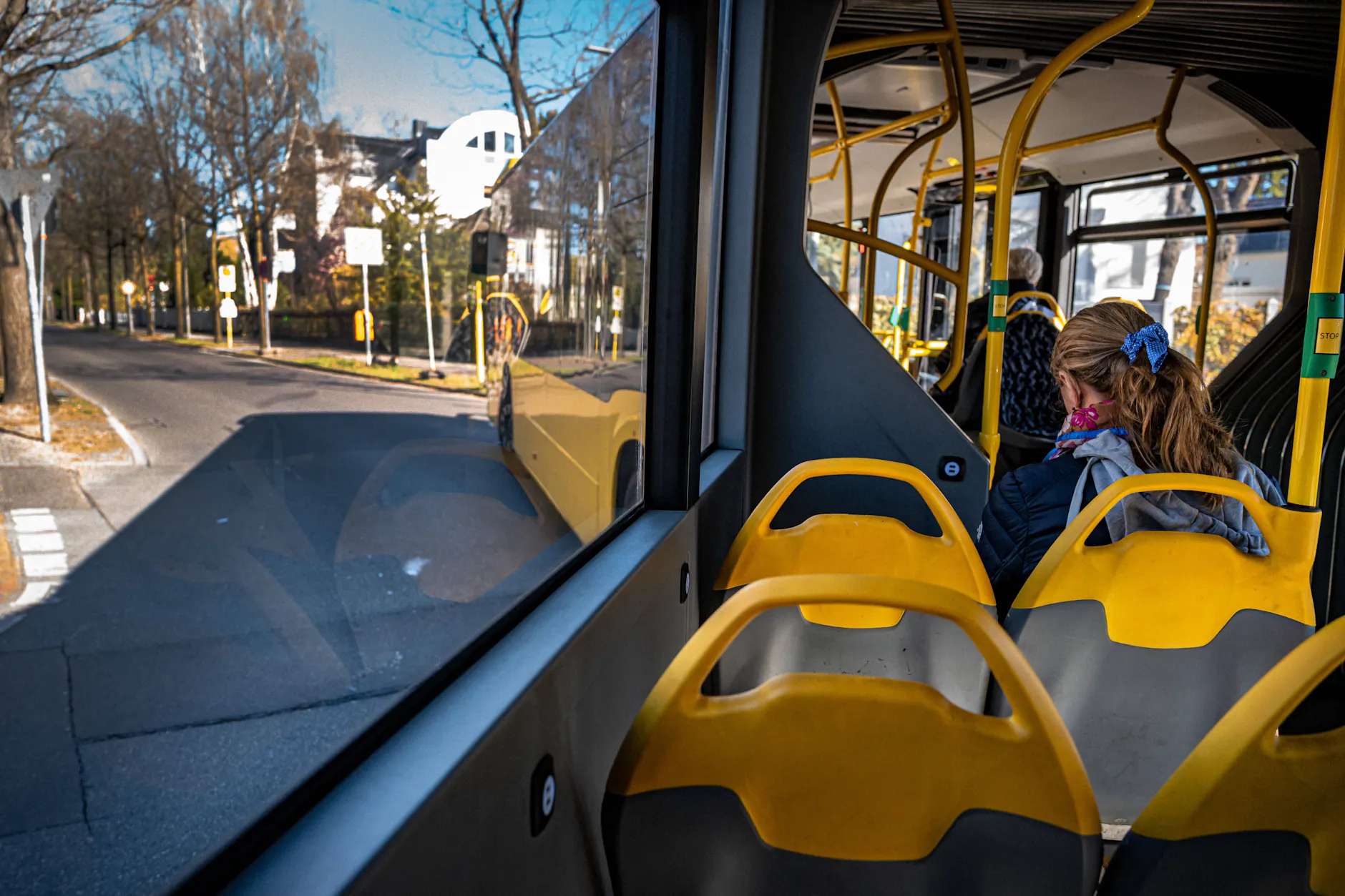 Unterwegs in einem Bus der BVG – immer wieder spannend, wie die Temperatur dieses Mal sein wird.