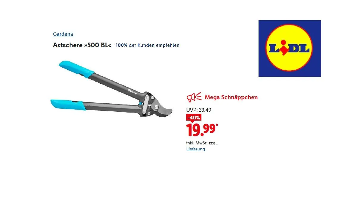 Gardena Astschere
