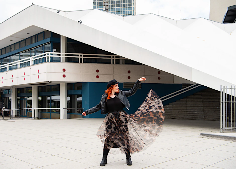 Julia Vieregge bei unserem Treffen am Alexanderplatz