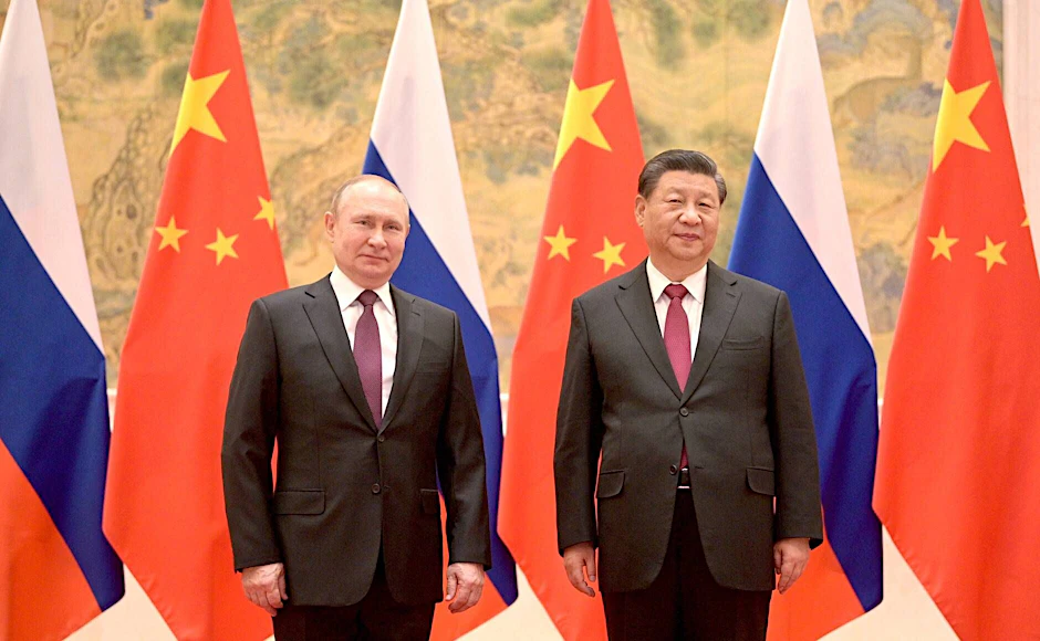 Russlands Präsident Wladimir Putin (links) und Chinas Staats- und Parteichef Xi Jinping bei einem früheren Treffen in Peking.