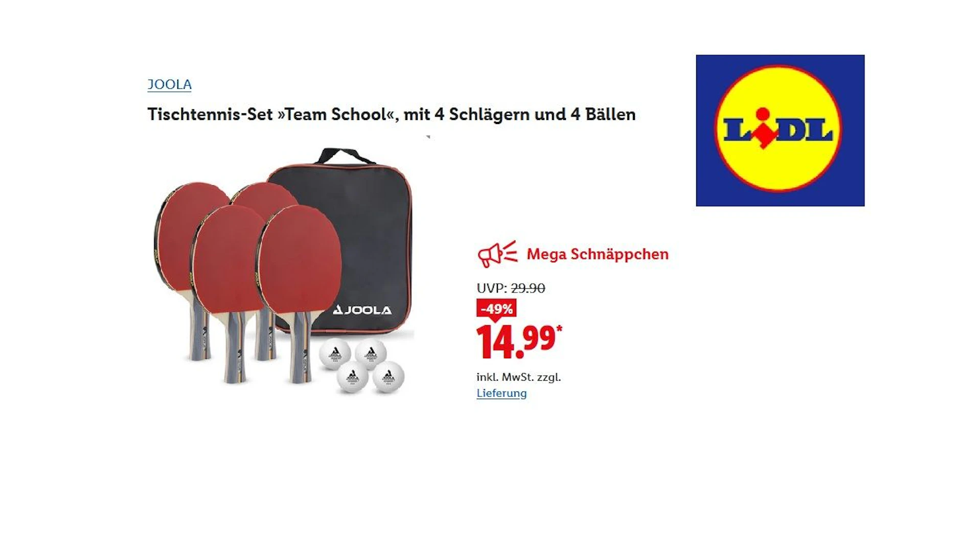Joola Tischtennis-Set