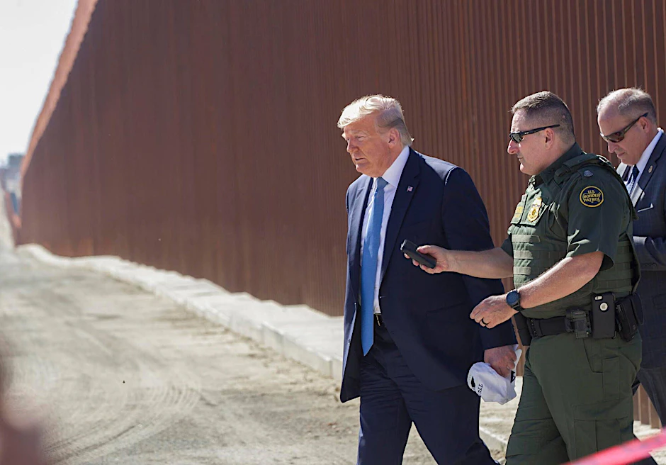 Präsident Donald Trump im Tucson-Sektor an der Grenze zu Mexiko.