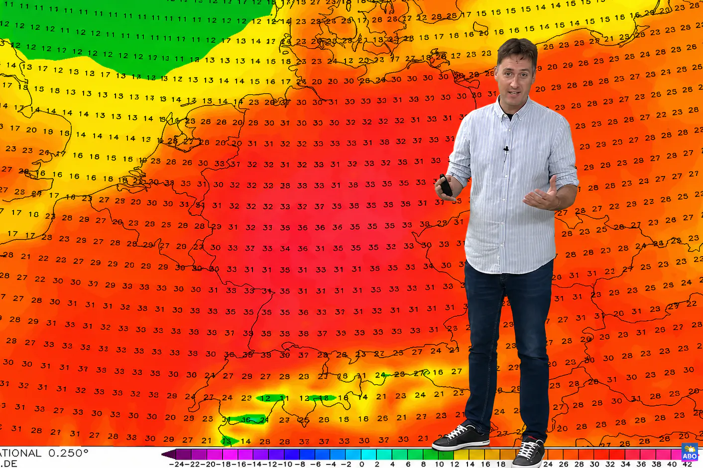 Das Wetter sieht Rot! Bis zu 35 Grad sollen es in der kommenden Woche werden. Und die warmen Luftmassen halten Europa fest im Griff - mit offenem Ende.