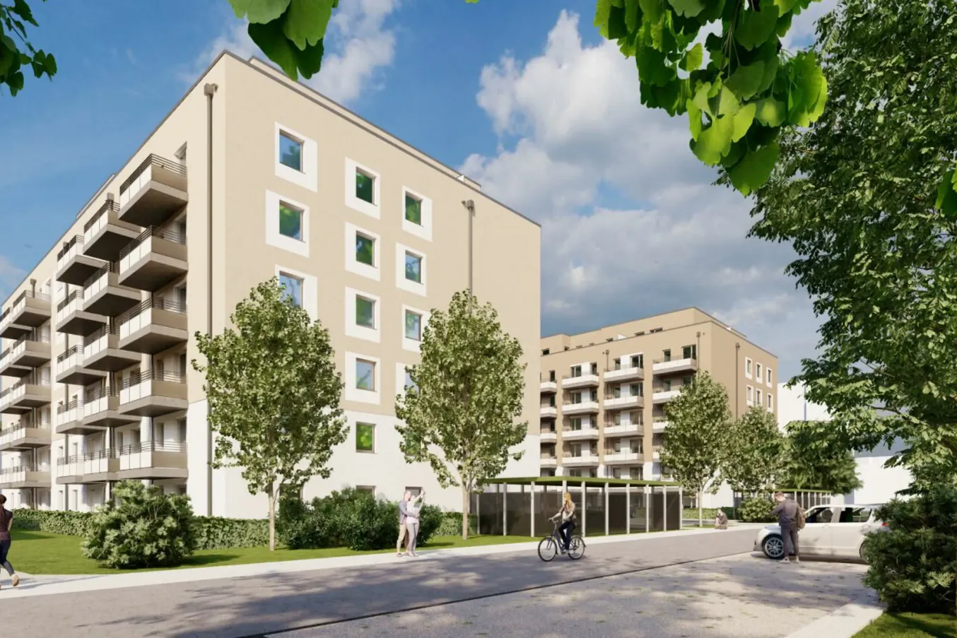 Zur Zeit in der Vermietung: Eine Wohnung in der 5. Etage in der Lily-Braun-Straße kostet warm bei Stadt und Land 474,50 Euro.