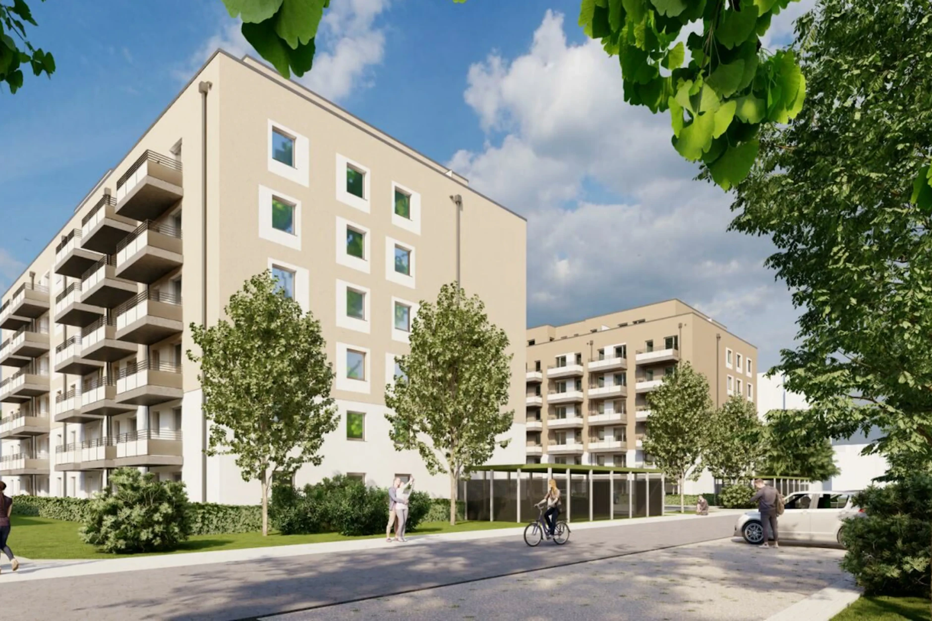 Zur Zeit in der Vermietung: Eine Wohnung in der 5. Etage in der Lily-Braun-Straße kostet warm bei Stadt und Land 474,50 Euro.