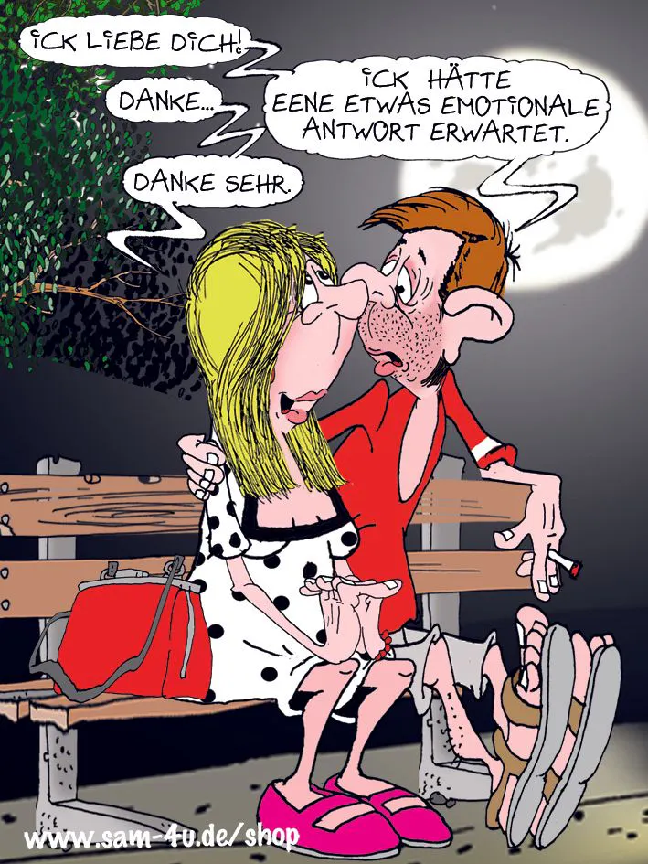 Der Cartoon des Tages kommt jeden Tag von unserem Zeichner Sam Paff aus Berlin. Er hat einen festen Platz in unserer Rubrik Witz des Tages!