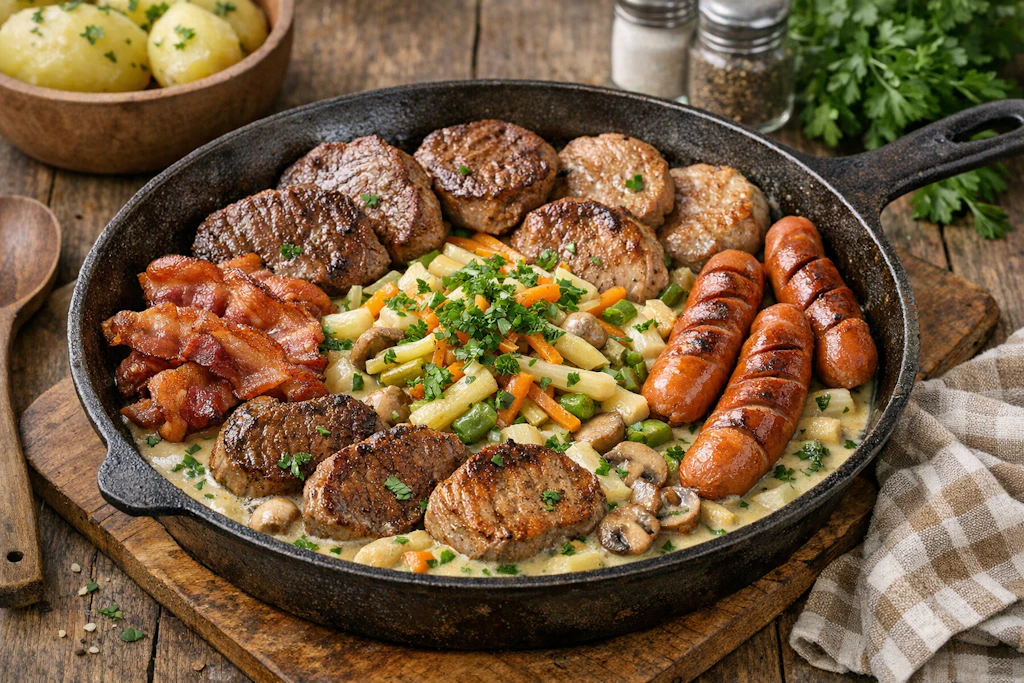 Ratsherrenpfanne mit Spargel von Kurt Drummer: Luxus aus der DDR