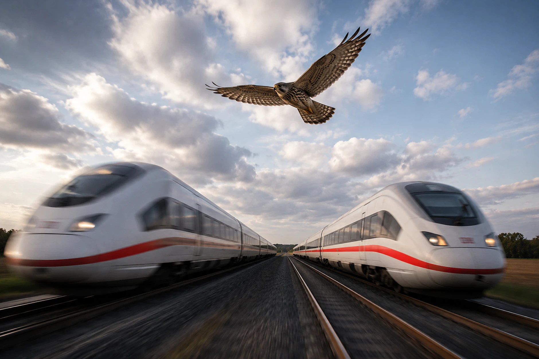 Für Aufgabe 10 mussten Geschwindigkeiten in Relation gesetzt werden. Von zwei Zügen und einem Vogel.