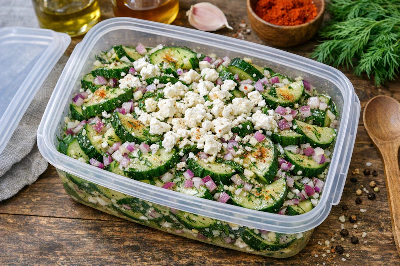 Schüttelgurken mit Feta: So macht Omas Klassiker richtig satt