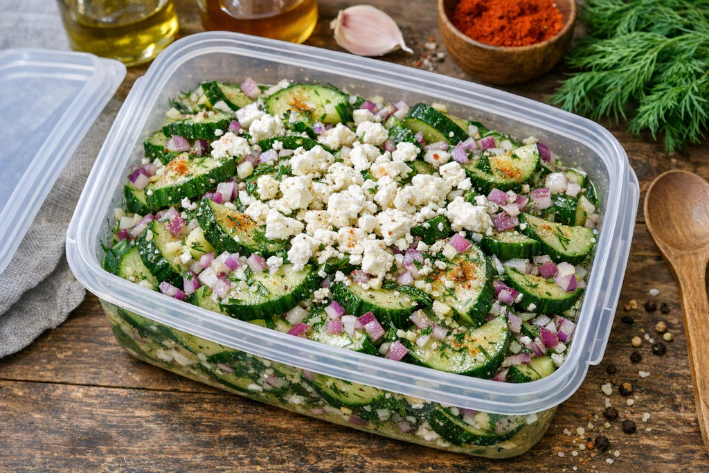 Schüttelgurken mit Feta: So macht Omas Klassiker richtig satt