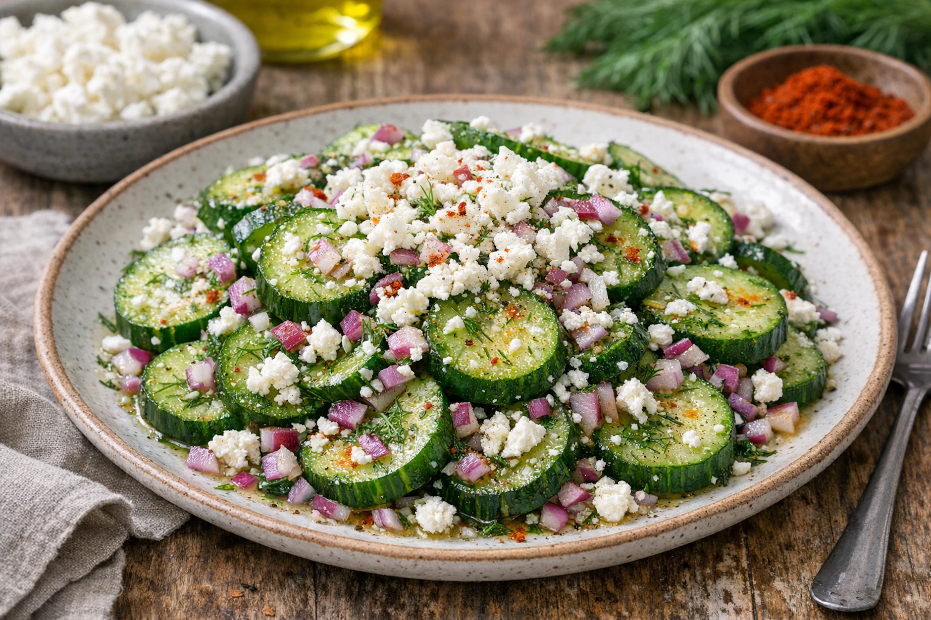 Schüttelgurken mit Feta sind ein perfektes Sommergericht, das Sie nicht nur zu Hause genießen, sondern auch perfekt mitnehmen können.