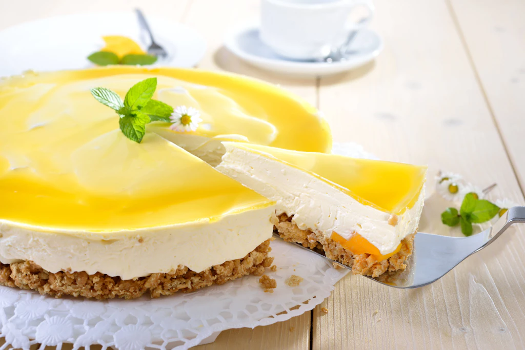 Kühlschrankkuchen mit Mango: Dieser No-Bake-Cheesecake wird unglaublich cremig