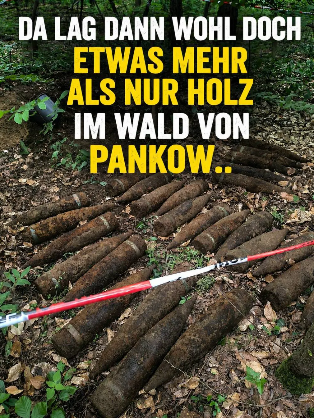 Mit humorvoller Überschrift teilt die Berliner Polizei Fotos des Munitionsfundes.