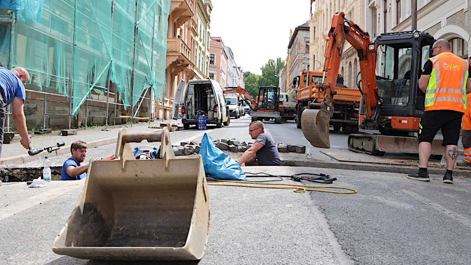 Görlitz: Die Arbeiten vor Ort dauern an.