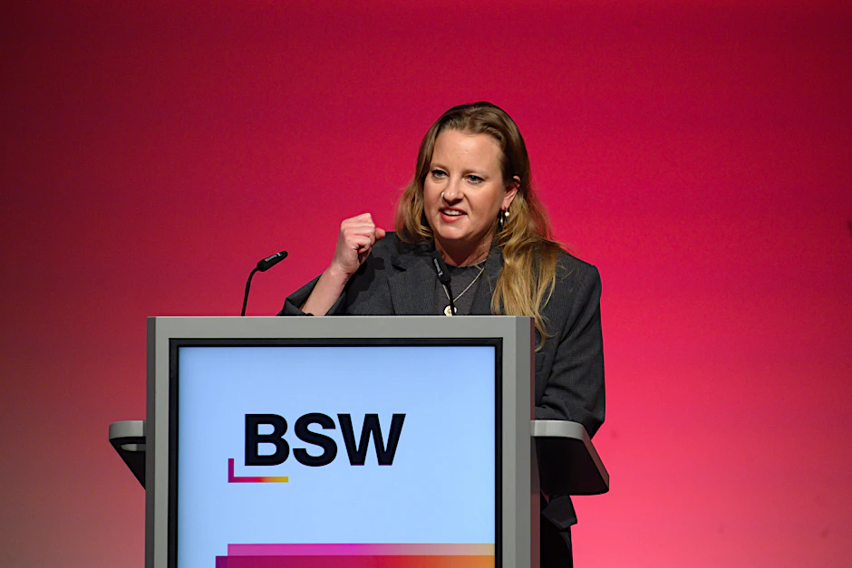 Friederike Benda (BSW) stellt sich erneut zur Wahl als Landeschefin der Partei in Brandenburg.