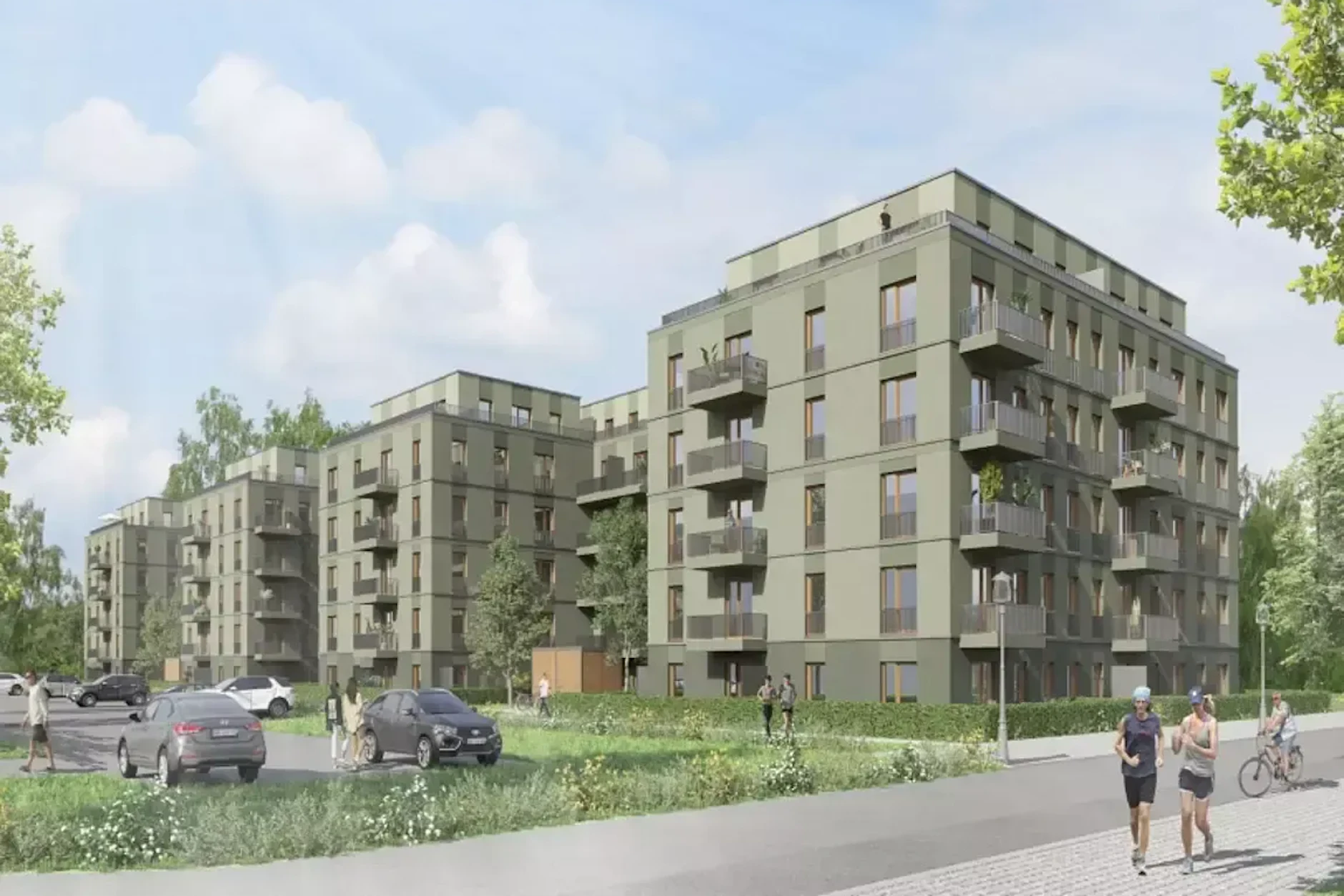 So sah die Planung für die neuen Häuser in Berlin-Friedrichsfelde aus.